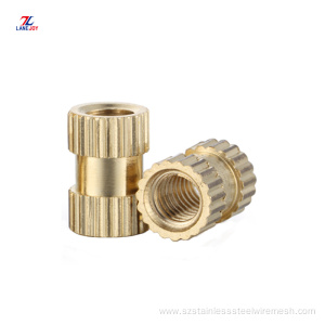 m1.6 compressed knurled brass insert nut